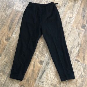 Vintage black wool high waisted pants!